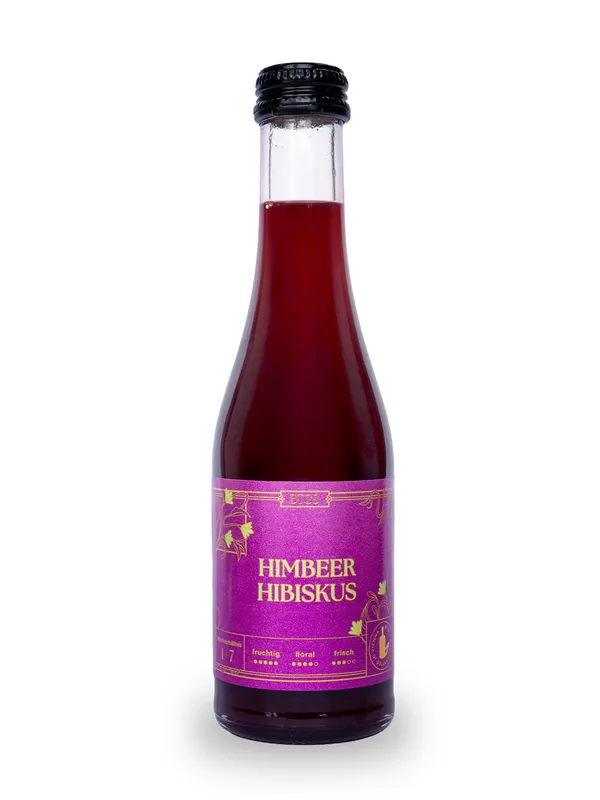 BTGS Himbeer Hibiskus – Flasche mit Etikett