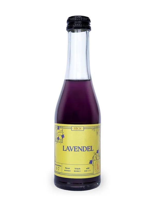 BTGS Lavendel – Flasche mit Etikett