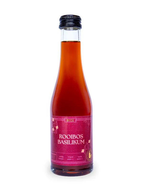 BTGS Rooibos Basilikum – Flasche mit Etikett