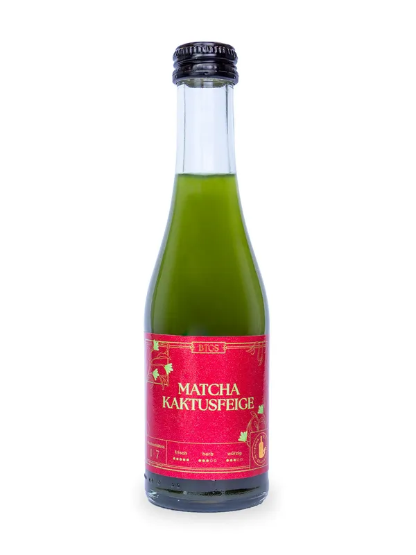 BTGS Matcha Kaktusfeige – Flasche mit Etikett